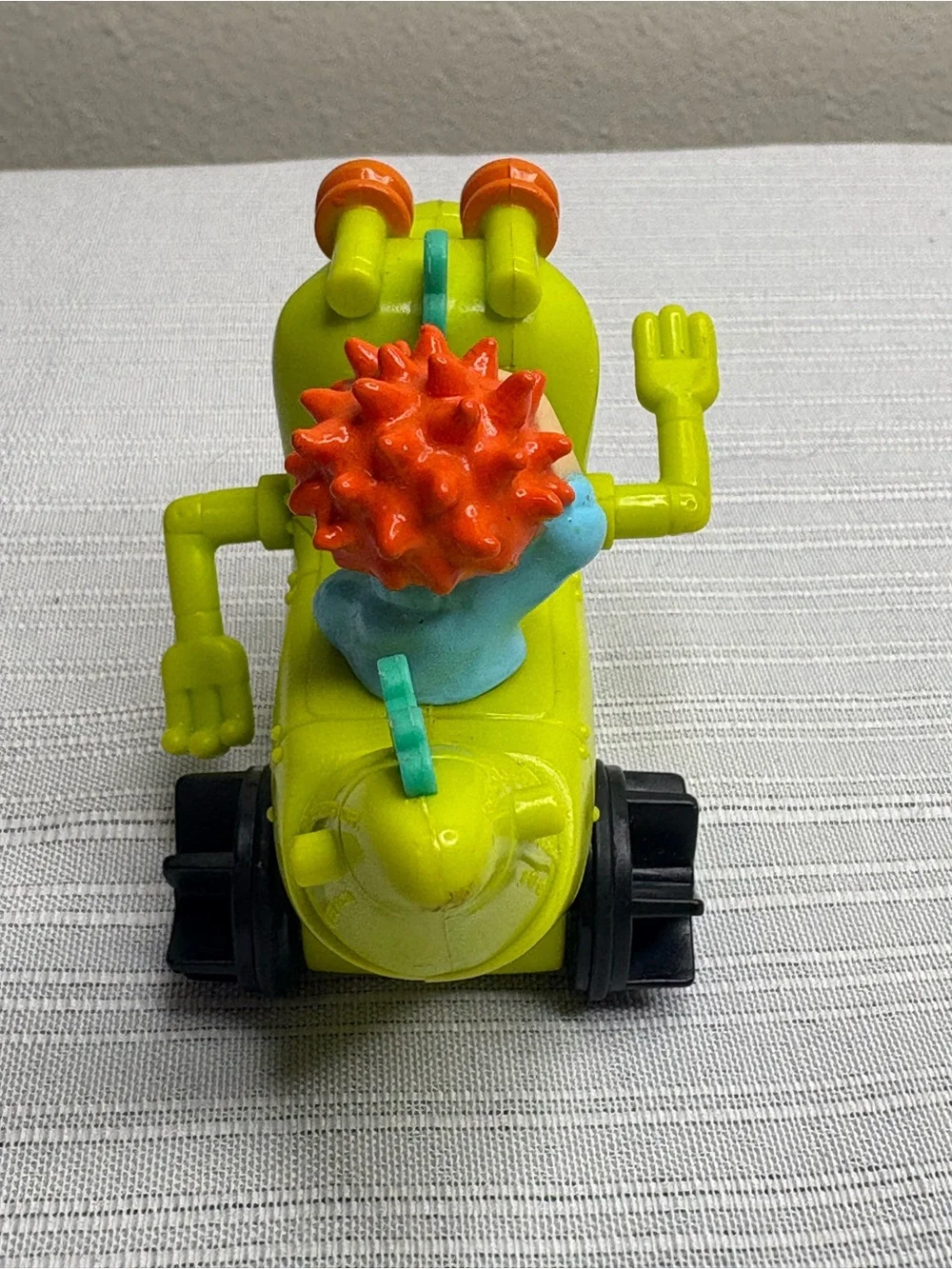 Vintage Burger King 1998 Rugrats Chuckie Dinosaur Car Toy Figure
